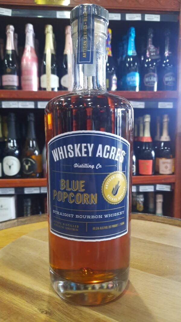 Whiskey Acres Blue Popcorn Straight Bourbon Whiskey 750ml - Image 2