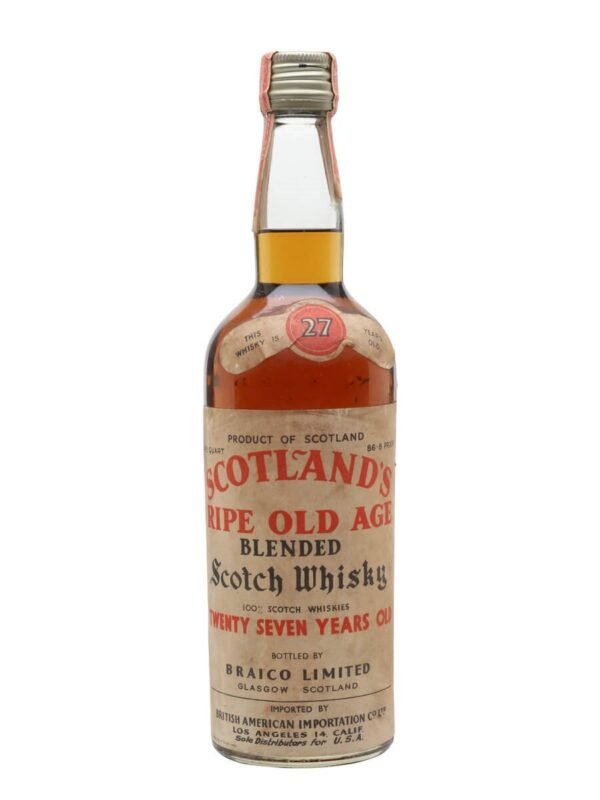 Scotland's Ripe Old Age 27 Year Old