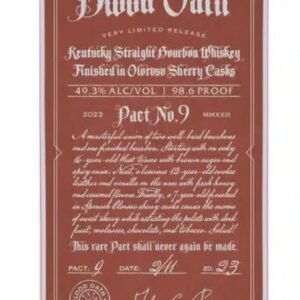 Blood Oath Pact No. 9 Kentucky Straight Bourbon Whiskey 750ml