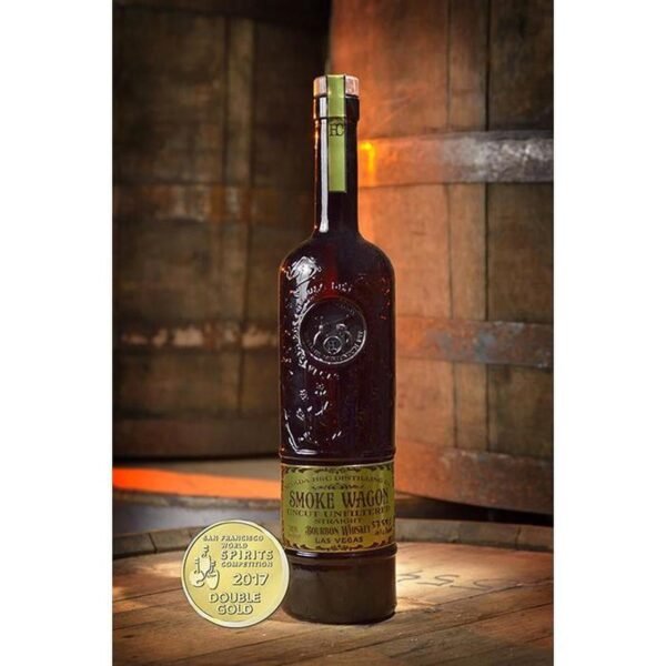 Smoke Wagon Uncut Unfiltered Straight Bourbon Whiskey 750ml - Image 2