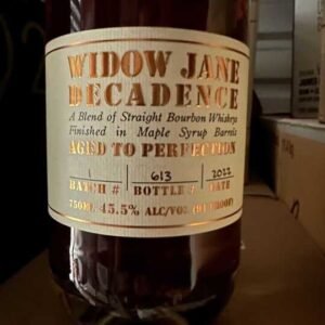 Widow Jane Decadence Straight Bourbon Whiskey Batch No. 1 750ml