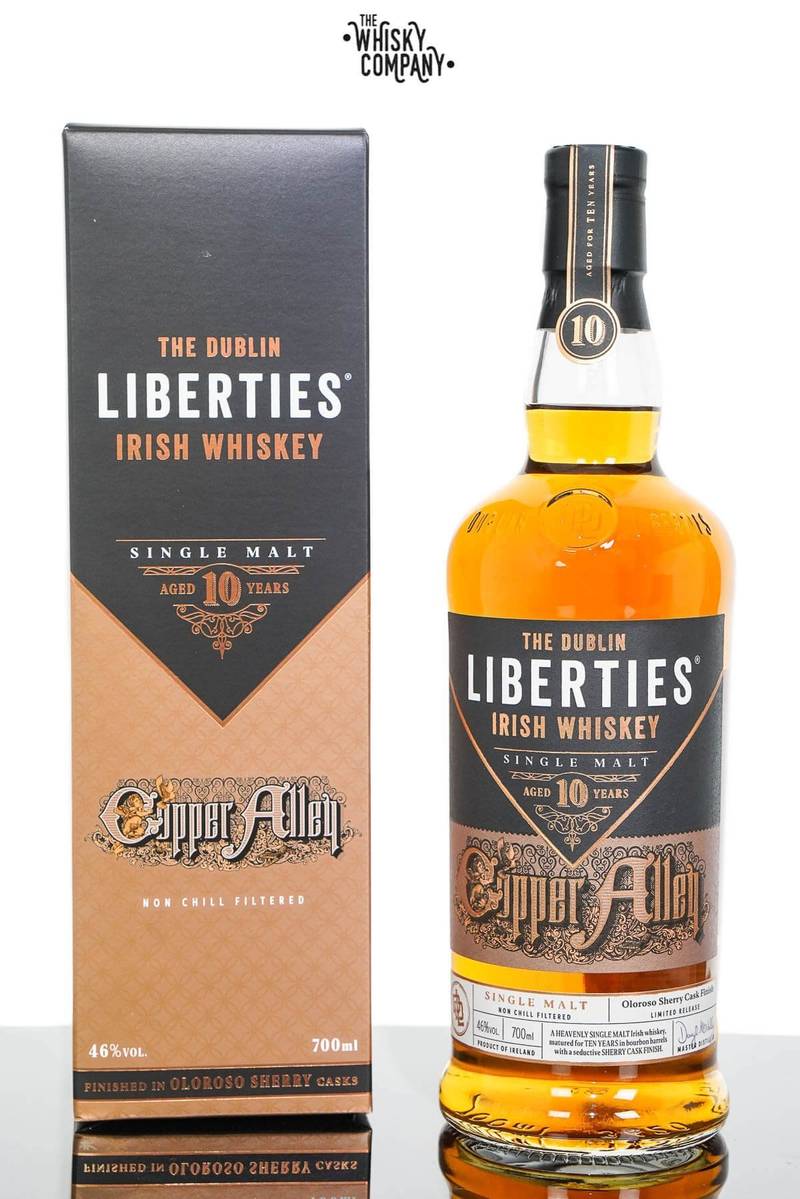 The Dublin Liberties Aged 10 Years Copper Alley Single Malt Irish Whiskey 700ml